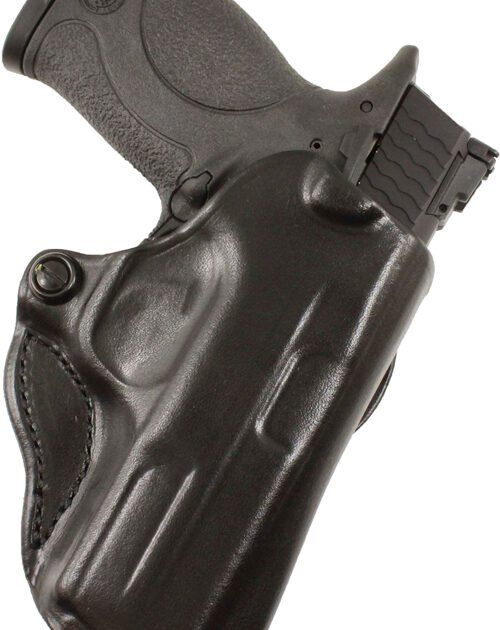 DESANTIS MINI SCABBARD HOLSTER - RH OWB LEATHER WALTHER CCP BL