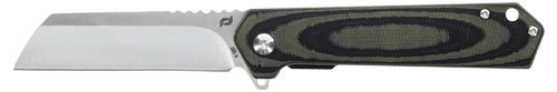 SCHRADE KNIFE LATERAL FOLDER - 3.25" AUS-10 OD GREEN/LAM