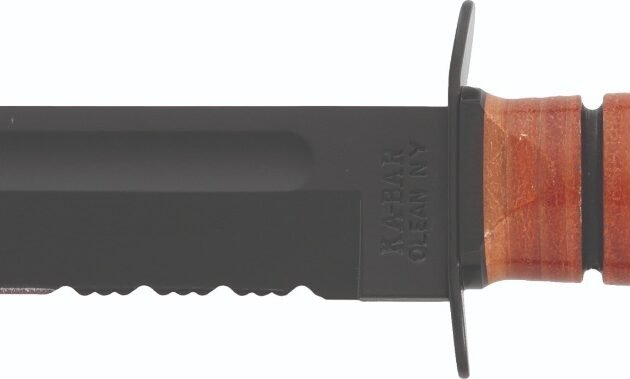 KBA KA-BAR USMC LEATHER SERR