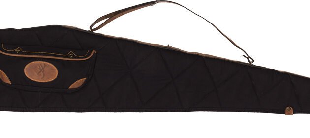 BROWNING LONA CANVAS GUN CASE - 48" SCOPED BLACK/BROWN TRIM