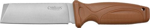 CAMILLUS SWEDGE FIXED BLADE - 4.3" SS BLADE NYLON BROWN