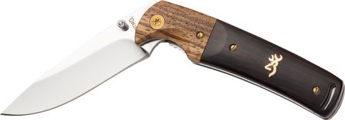 BROWNING KNIFE BUCKMARK - FOLDING HUNTER 3" BLADE WOOD