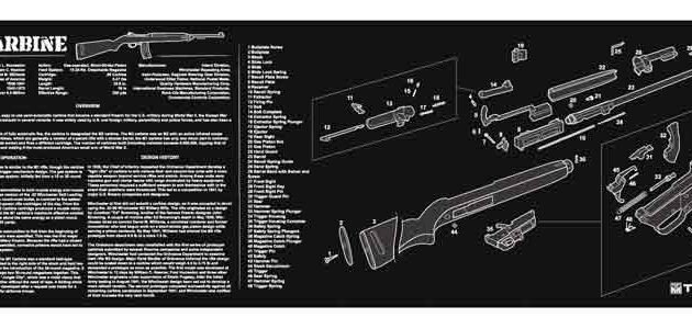 TEKMAT ARMORERS BENCH MAT - 12"X36" M1 CARBINE