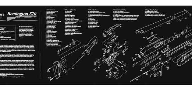 TEKMAT ARMORERS BENCH MAT - 12"X36" REMINGTON 870
