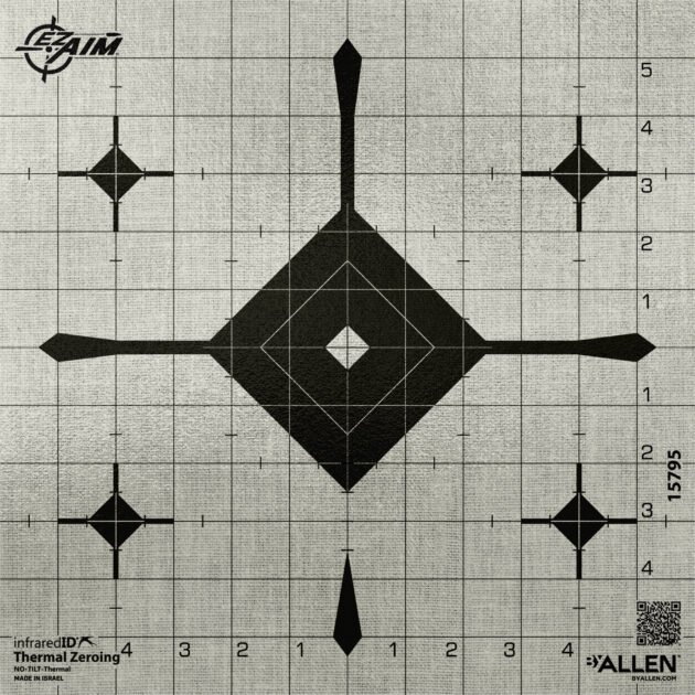 ALLEN EZ AIM THERMAL ID GRID BULLSEYE 12 TARGET