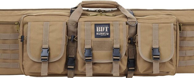 BULLDOG 36" SINGLE TACTICAL CS - 3 LARGE ACCESSORY POCKETS TAN
