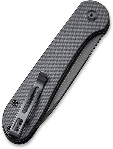 CIVIVI KNIFE ELEMENTUM 3.47" - BLACK G-10/BLACK STONEWASH