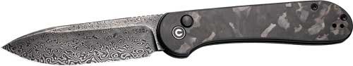 CIVIVI KNIFE ELEMENTUM 3.47" - MARBLE CARBON FIBER/BLK STNWSH