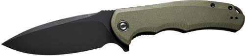CIVIVI KNIFE PRAXIS 3.75"   OD - GREEN G10/BLACK STONEWASHED