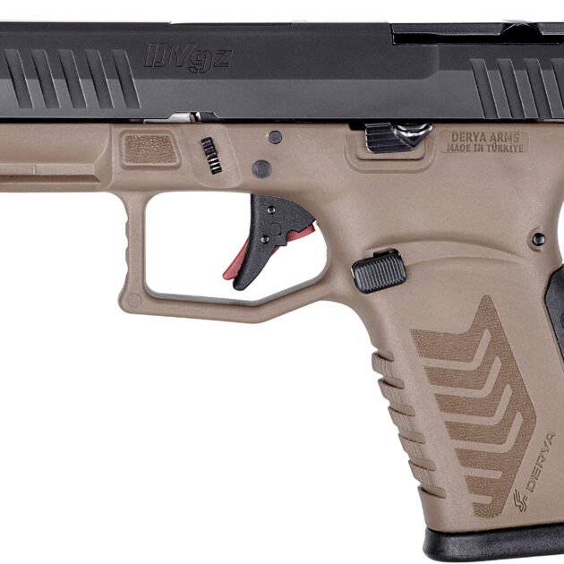 DERYA DY9Z 9MM 3.5 BARRETT BROWN/BLK 15RD