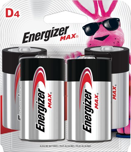 ENERGIZER MAX BATTERIES D - 4-PACK
