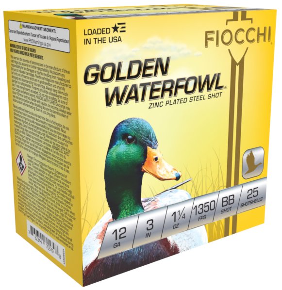 FIO GOLDEN WATERFOWL 12GA 3 1.25OZ BB 25/10