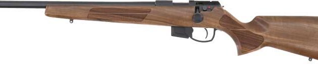 ANSCHUTZ 1761L D HB 17HMR - 20" BLUED/WALNUT CLASSIC LH