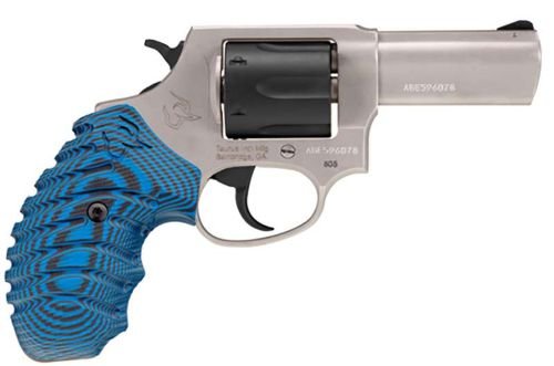 TAURUS 605 357MAG 3" SS/BLK - 5-SHOT OPTIC READY VZ GRIP