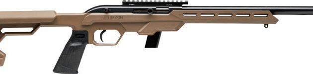 SAVAGE 64 PRECISION 22LR 10RD - 16.5" HB SYNTHETIC CHASSIS FDE