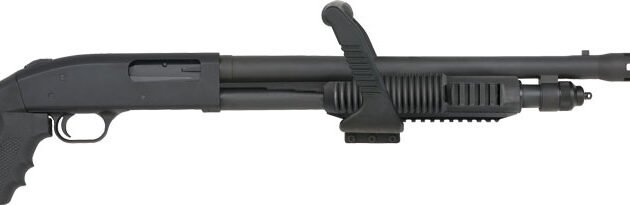 MOSSBERG 590 CHAINSAW 12GA 3" - 6RD 18.5" TRI-RAIL BLUED/SYN