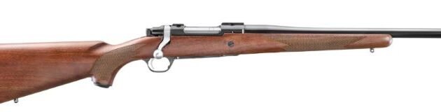 RUGER HAWKEYE HUNTER 243 WIN - 16.6" BLUE WALNUT THREADED