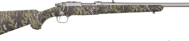 RUGER 77/357 357 MAGNUM - SS CAMO W/RINGS THREADED