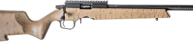 CHRISTENSEN RANGER 22LR 18" - CF BBL/STOCK TAN W/BLACK WEB