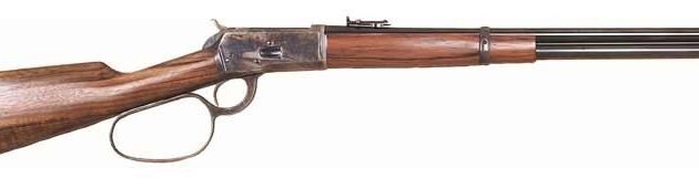 CIMARRON 1892 COGBURN CARBINE - 45LC 20" LARGE LOOP BLUED WAL
