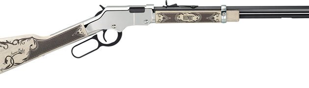HENRY H4 SILVER AMERICAN EAGLE - 22S/L/LR 20" OCTAGON WALNUT
