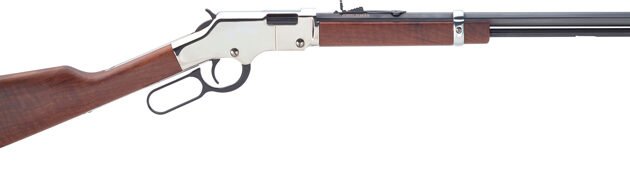 HENRY H4 GOLDENBOY SILVER - 22S/L/LR 20" OCTAGON WALNUT