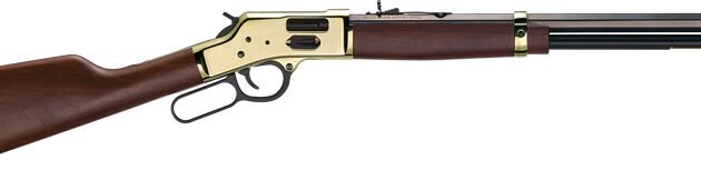 HENRY H6 BIG BOY BRASS 45LC - SIDE GATE 20" OCTAGON WALNUT