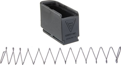GHOST MOAB MAG EXTENSION FOR - GLOCK 43X48 PLUS 4 RNDS BLACK