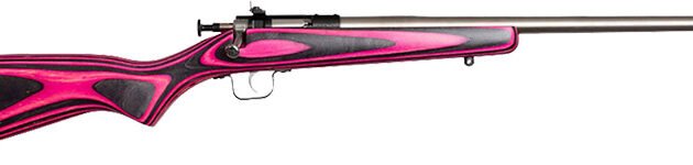 CRICKETT RIFLE G2 22LR - S/S PINK/BLACK LAMINATE