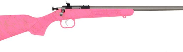CRICKETT RIFLE G2 22LR PINK - SYNTHETIC/GOLD WEB STAINLESS