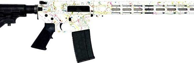 GLFA AR15 SPLATTER 223 WYLDE - 16" S/S BBL WHITE SPLATTER