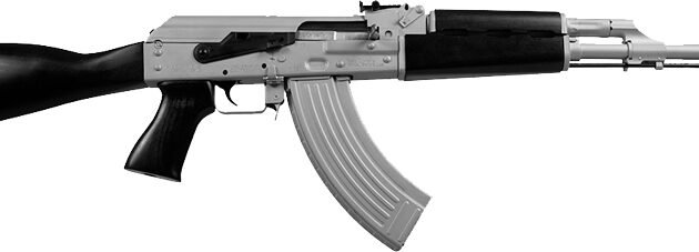 ZASTAVA ZPAPM70 RIFLE 7.62X39 - SILVER CERAKOTE 30RD BLK STOCK
