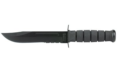 KBAR FIGHTING KNF 7" BLK SRTD W/STH