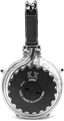 KCI USA INC MAGAZINE AR15 223 - 50RD DRUM BLACK POLYMER