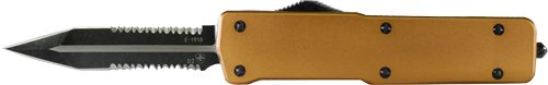 TEMPLAR KNIFE LARGE OTF BRONZE - 3.5" BLACK DAGGER ALUMINUM