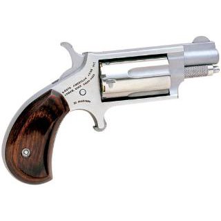 NAA MINI REVOLVER 22MAG 22LR 1 1/8 SS ROSEWOOD