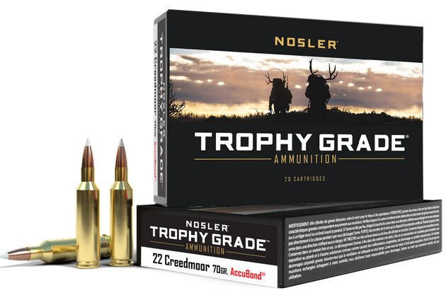 NOS AMMO TROPHY GRADE 22CREED 70GR AB 20/10