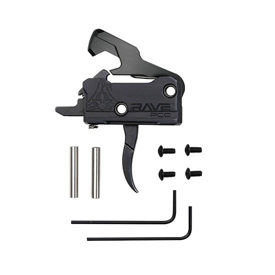 RISE RAVE PCC TRIGGER W/ ANTI-WALK PINS CURVED