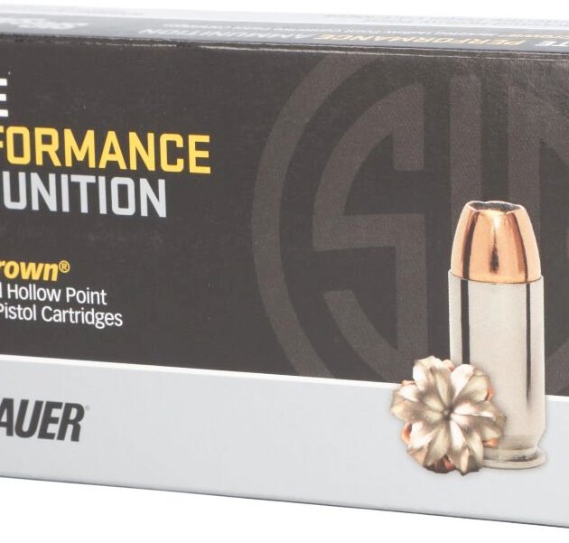SIG AMMO 40SW 180GR ELITE V-CROWN JHP 50/10