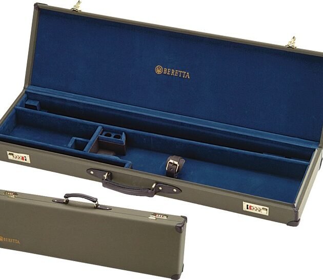 BERETTA LUGGAGE CASE FOR O/U - SHOTGUNS CANVAS/LEATHER LODEN