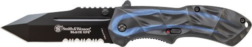 S&W KNIFE BLACK OPS 3RD GEN. - BLUE HANDLE MAGIC ASSIST