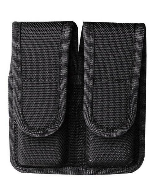 Bianchi Model 7302H AccuMold Double Magazine Pouch for Glock 20 21 Hidden Snap Black