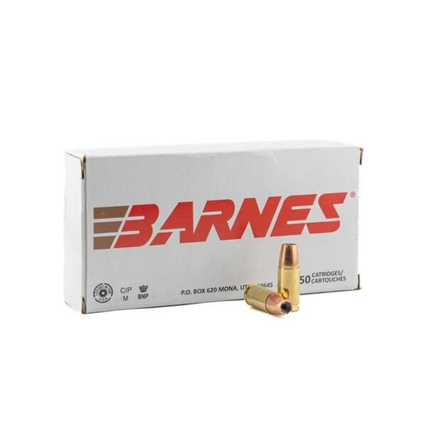 Barnes Defense Sierra JHP Handgun Ammunition 9mm Luger 115gr  JHP 1135 fps 50/ct