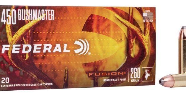 Federal Fusion Rifle Ammunition .450 Bushmaster 260 gr SP 2200 fps 20/ct