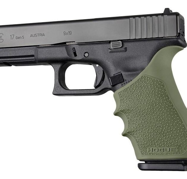 Hogue HandAll Beavertail Grip Sleeve Glock 17 G17L G19X G34 G34 MOS Gen 1-2-5 OD Green