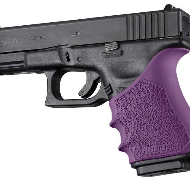 Hogue HandAll Beavertail Grip Sleeve Glock 19 23 32 38 Gen 3-4 Purple