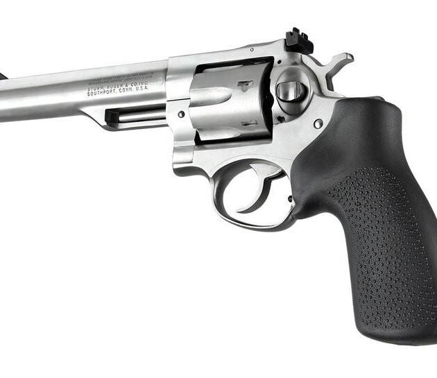 Hogue Ruger GP100/Super Redhawk No Finger Groove Rubber Grip