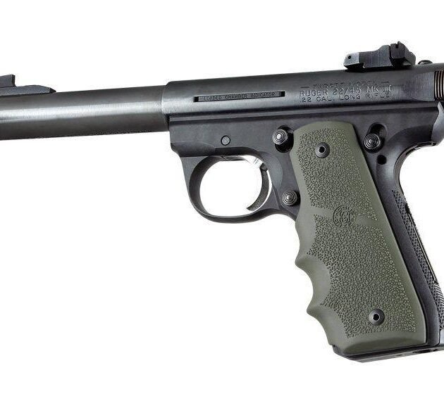 Ruger 22/45 RP Rubber Grip with Finger Grooves OD Green