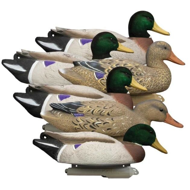 Higdon Outdoors Battleship Mallard Flocked Heads 6/ct