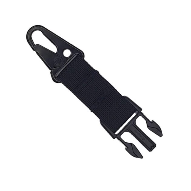 TacShield Sling Attachment Side Release Buckle Attachment for HK Snap Hook Black